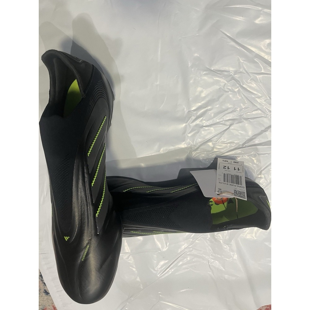 Adidas Copa Pure III Elite Soccer Cleats Mens 11 Black New Laceless FG IE1616 - Picture 14 of 15